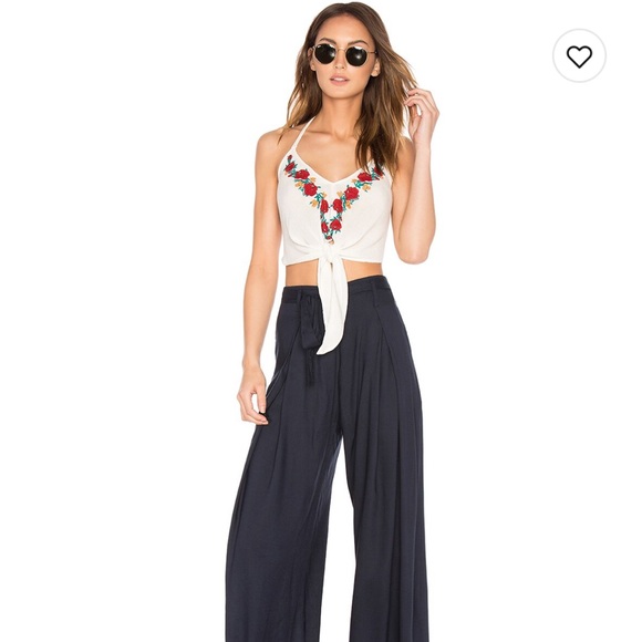 Embroidered Halter Top - Picture 4 of 5